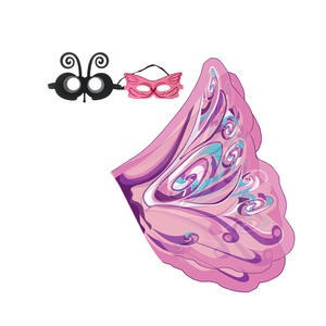 Monarch Wings Cosplay Set con máscara Party Favor COSTUME Butterfly Set Series Cape Mask Orange Monarch Butterfly Fantasy Wings - Product Image 5