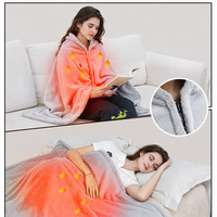 Couverture chauffante portable Anjuny pour les épaules, en polyester, température réglable, lavable