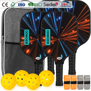 Set de Inicio de Pickleball Portátil Certificado por la USAPA, Económico, con 2 Palas + <span class=keywords><strong>6</strong></span> Pelotas de 16 mm + Red, por Menos de $30 - Product Image 1