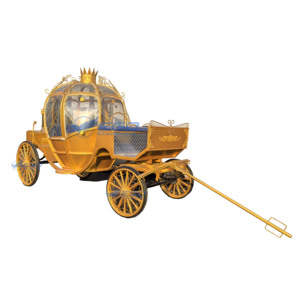 Calèche royale électrique à quatre roues dorée pour visites touristiques, calèche royale électrique sans chevaux, chariot de visite électrique - Product Image 5