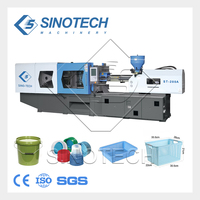 Machine de moulage par injection de plastique de 400 tonnes pour produits ménagers en plastique : seaux, baignoires, carafes, tasses, paniers, assiettes, chaises