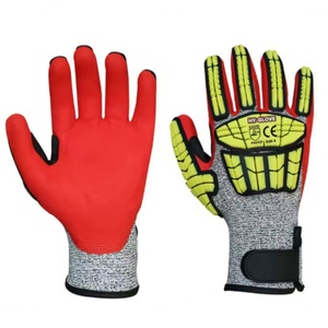 Guantes de Seguridad HY-GLOVE con Reducción de Impactos, Textura de Escamas de Pescado de Neopreno, Antideslizantes, con Muñequera Elástica - Product Image 2