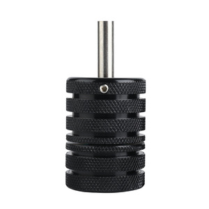 Empuñadura de aluminio con bloqueo para máquina de tatuaje, 30mm 35mm, engrosada, negra, accesorios para cartuchos de máquina rotativa - Product Image 2
