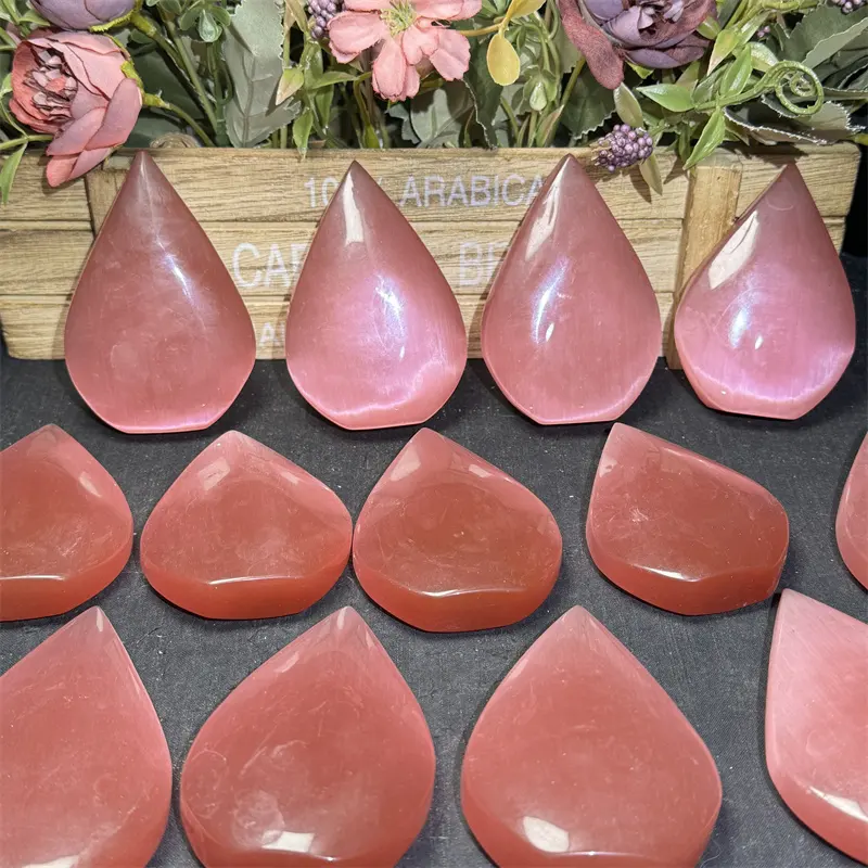 Wholesale Fengshui Natural Crystals Healing Stones Crystal cat eye ornament For Souvenir