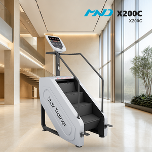 运动型按钮式屏幕踏步机健身器材健身机 MND X200C 全身有氧训练器适合企业健身房低噪音 - Product Image 1
