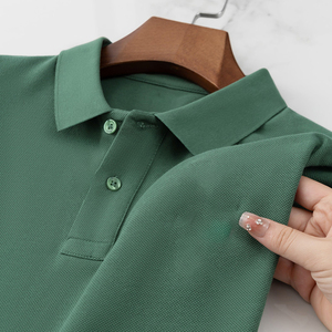 Polo para Hombre, Color Sólido, Básico, Informal, Manga Corta, Mezcla de Algodón, para Uso Diario - Product Image 4
