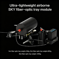 UAV industriel pour l'installation aérienne de fibre avec le guidage de laser et l'Anti-vent