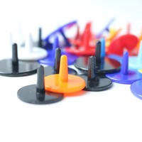 Marqueurs de balle de golf imprimés avec logo, durables, colorés, avec emballage personnalisé, 3 1/4 ", 2 3/4 ", 2 1/8 ", prix fabricant avantageux