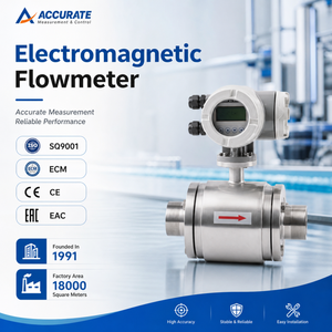 Débitmètre sanitaire KF700-KA haute précision 0,2 %, connexion rapide Tri-Clamp DN10 à DN100, corps en acier inoxydable 316L, RS485 HART - Product Image 2
