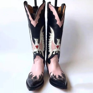 Bottes Western en Cuir PU Personnalisables Haut de Gamme pour Femmes, Idéales pour la Décoration et la Personnalisation – Bottes Chukka - Product Image 5