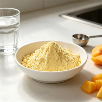 Gefreeze-droogde gele perzikpoeder, natuurlijke kleur & smaak voor babyvoeding, yoghurt, bakken & ijs