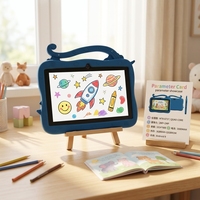 YPORANGE Tablet Anak Sekolah 7-Inci Model Terbaru, Layar IPS 1024*600, Quad Core MTK6737, Memori 3G+32GB, Android 9, Edukasi