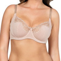 Ladymate ODM/OEM Sujetador De Encaje Floral De Para Mujer Women Modal Daily Bra Contrast Lace Bowknot Plus Size Underwire Bra