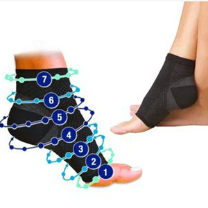Calze elastiche a pressione antiscivolo per uomo e donna con protezione alla caviglia - Product Image 2