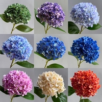 KEWEI 1770 Kedatangan Baru Bunga Hydrangea Sutra Besar Bunga Hydrangea Buatan Dekorasi Rumah Salon Ruang Tamu Ornamen