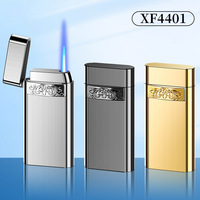 Briquet métallique coupe-vent ultra-mince simple briquet cadeau pour hommes de la mode moderne