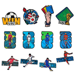 Broche en alliage à thème football, modèle Trophée Mondial 2026, souvenir de football, cadeau pour athlètes et fans, petits accessoires - Product Image 1