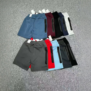 Nouveaux shorts de sport décontractés en coton tricoté avec cordon de serrage, 10 couleurs, avec logo - Product Image 4
