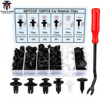 Huo'shen – Nouvel ensemble de 120 attaches et clips de fixation en plastique pour pare-chocs automobiles avec garantie de 12 mois – Système de fixation rapide pour voiture