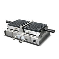 Machine à gaufres en forme de bâtonnets de biscuits électriques à prix de gros, machine à gaufres commerciale en forme de frites