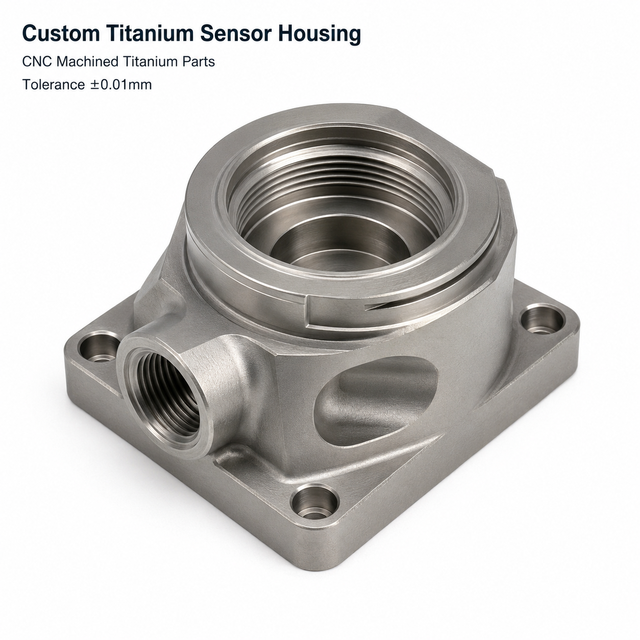 Thread Milling Titanium Grade 5 Sensor Housings for Aerospace Equipment