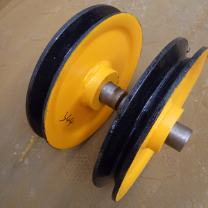 Heavy Duty 20t 350mm Hot Rolled Steel Wire Rope Lifting Pulley for Overhead <b>Gantry</b> <b>Cranes</b> - Product Image 1