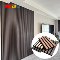 Panneau acoustique en polyester de luxe, panneau mural acoustique en bois 3D rainuré, insonorisant, Akupanel pour salle de conférence, bureau