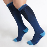Chaussettes de compression graduée élastiques mi-mollet pour le sport, 15-20 mmHg