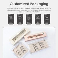 Caja Magnética Personalizada Pre-Encolada para Pestañas Postizas DIY, Estilos Wispy, 100% Hechas a Mano, Resistentes al Agua, CE CPSR ISO para Reino Unido, Francia, Italia