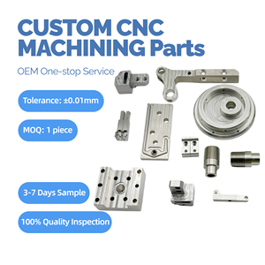 Schnelle Prototypenherstellung CNC-Fräsen Drehen Bohren Bearbeitung Hersteller Maßgefertigte CNC-Präzisions-Metall-/Kunststoffteile - Product Image 1