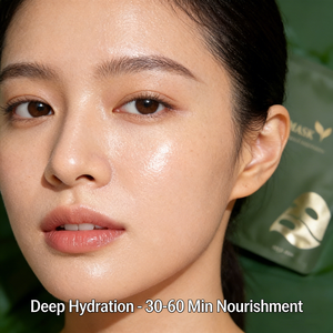 Masque <span class=keywords><strong>Visage</strong></span> Hydrogel Apaisant FKY Skincare Tendance 2027 aux Vraies Feuilles de Thé Vert et Gelée de Matcha – <span class=keywords><strong>Anti</strong></span>-rougeurs, <span class=keywords><strong>Anti</strong></span>-âge, Hydratant - Product Image 5