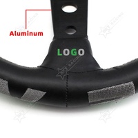 Universel 13 ''330mm Rose/vert/rouge Broderie Car Racing Drifting Sport Volant
