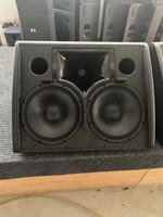 Moniteur de scène passif FS560 double 12 pouces en forme de cale pour concerts en direct, sonorisation professionnelle et églises