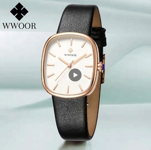 นาฬิกาควอตซ์ WWOOR 8881 สำหรับสุภาพสตรี นาฬิกาข้อมือแฟชั่นหรูหรา แบรนด์ดัง ระดับท็อป เหมาะสำหรับใส่ทำงานหรือในโอกาสทั่วไป ดีไซน์สวยงามสง่างาม ของขวัญสำหรับผู้หญิง - Product Image 1