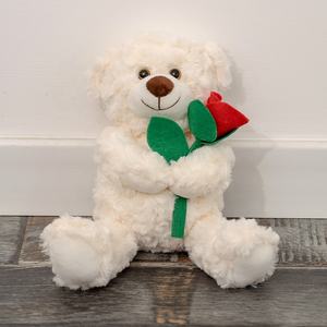 Je t'aime <span class=keywords><strong>coeur</strong></span> rouge <span class=keywords><strong>ours</strong></span> en peluche saint valentin cadeau de remise des diplômes jouet en peluche doux <span class=keywords><strong>avec</strong></span> remplissage en coton PP coussin d'oreiller confortable - Product Image 4