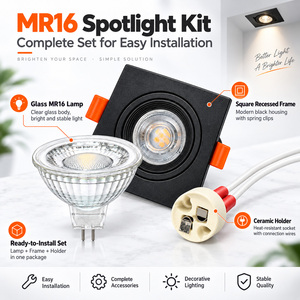 Projecteurs LED MR16 en verre 5W DC 12V 500-550LM CRI 80 Sans scintillement 15000H Garantie 2 ans Angle de faisceau 60 degrés Intérieur - Product Image 5