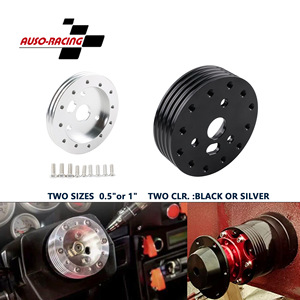 Adaptador de volante de aleación de aluminio de 6 orificios a 3 orificios, elevador de 0.5 a 1 pulgada para mejora de automóviles - Product Image 4