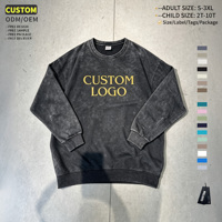 T-shirt à manches longues 100% coton personnalisé en usine, motif cœurs chromés, délavé à l'acide, impression oversize, pour hommes, vêtements