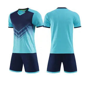 Customized Adult Soccer Jersey Quick-Drying Polyester Breathable Logo Personalized Moisture Wicking Set Sports Stock Available