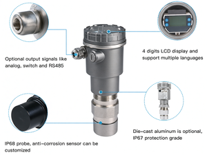 Transmetteur de niveau ultrasonique industriel OEM GUT806 4-20ma avec écran LCD pour la mesure du niveau de liquide - Product Image 5