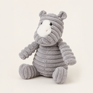 Sustainable Cartoon Animal Shaped Squeaky Dog Toys Durable Chewing Corduroy Cotton Plush for Big Dogs Play Feature - Product Image 5