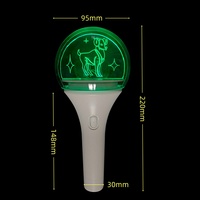Bâton lumineux LED RGBW à rotation automatique avec logo personnalisé, télécommande sans fil 433M, portée 800M, autonomie 4-8h, DMX Star - Vente Flash