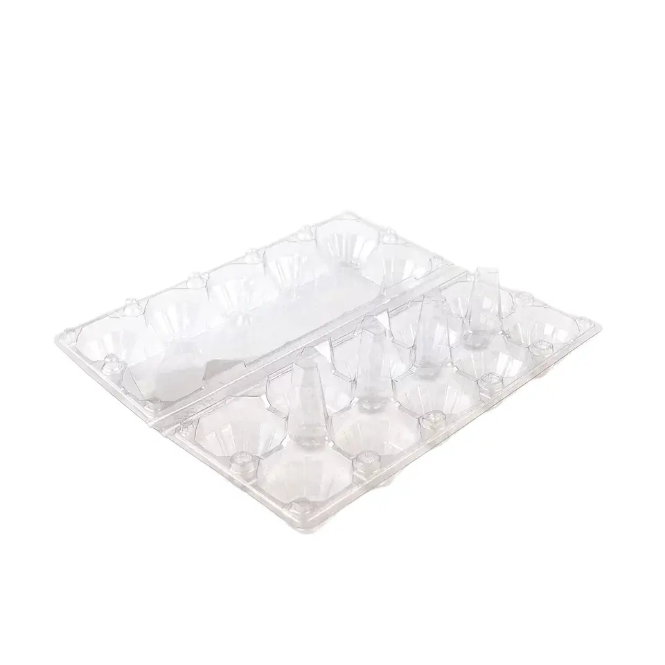 Good Quality 30 holes Disposable Transparent PET Egg Trays for Packaging