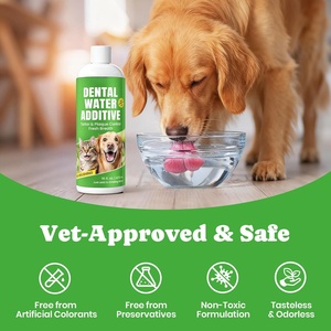 Solution personnalisée d'hygiène buccale <span class=keywords><strong>pour</strong></span> animaux de compagnie : Soin dentaire <span class=keywords><strong>pour</strong></span> chiens et chats, rafraîchit l'haleine, réduit la plaque et le tartre - Product Image 5
