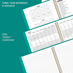 <b>A5</b> Spiral Bound Leather <b>Cover</b> Printed Eco-friendly Gold Foil Logo Student Homework <b>Notebook</b> Custom Design Manufacturer - Product Image 2