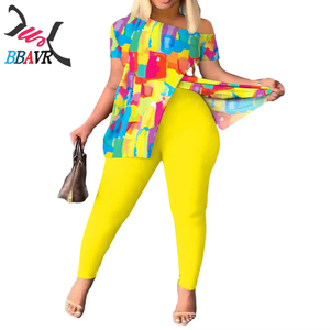 Fashion Luxury Digital Print <b>Plus</b> <b>Size</b> Women's t Shirt Pants Sets Top Pants Sets for Women Summer - Product Image 2