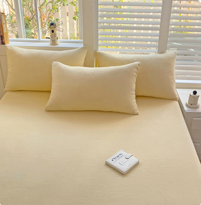 ملاءة سرير من الصوف الناعم جدًا مع جيب عميق للخريف والشتاء، دافئة ومريحة - Product Image 6