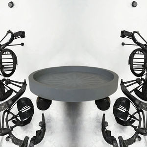 Plastic PP Plant Caddy with <b>Wheels</b> and <b>Casters</b> Modern Design Round Coaster for Indoor/Outdoor Use - Product Image 3