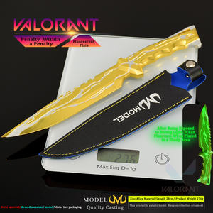 VALORANT Punition Divine Karambit 28CM Métal Cuir Gaine Tactique Artisanat Collection Jouet Épées Modèle Restauration - Product Image 4