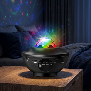 Smart Starry <b>Night</b> Projector LED <b>Light</b> Music Speaker Remote Switch Waterproof IP65 USB White Modern ABS Design Bedroom Gift - Product Image 2